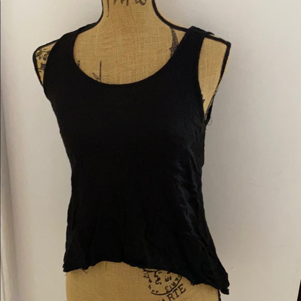 Black tank top